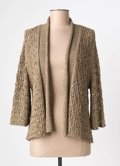 Vestă cu mâneci lungi maro YERSE femeie