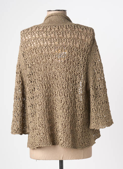 Vestă cu mâneci lungi maro YERSE femeie