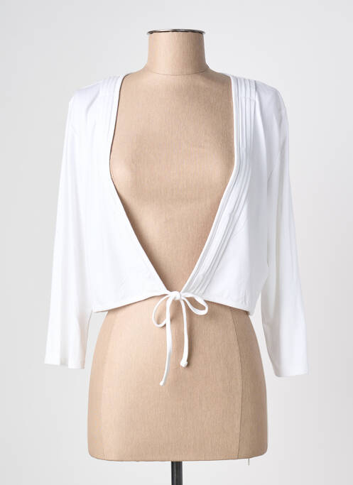 Vestă cu mâneci lungi alb KATMAI femeie