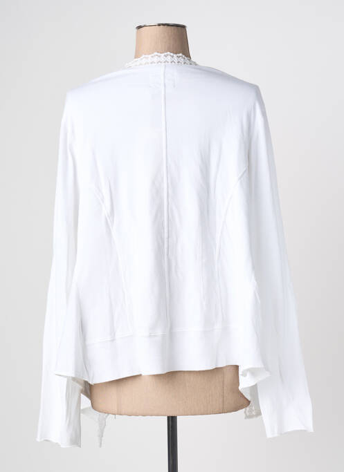 Vestă cu mâneci lungi alb YERSE femeie