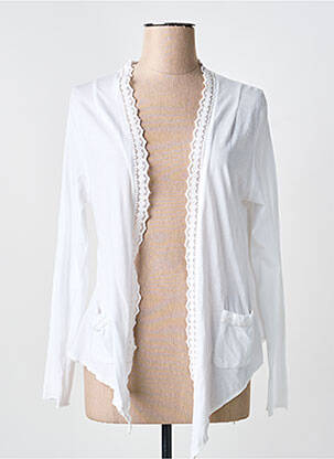 Vestă cu mâneci lungi alb YERSE femeie