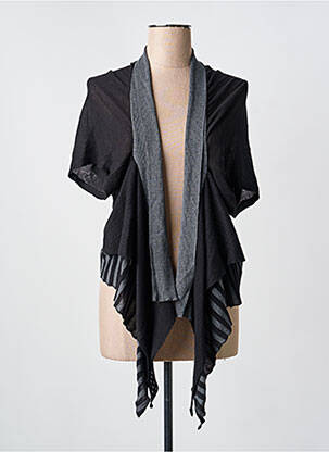 Vestă cu mâneci scurte negru YERSE femeie