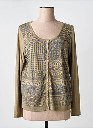 Vestă cu mâneci lungi verde YERSE femeie