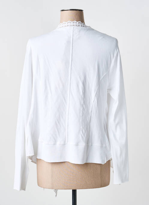 Vestă cu mâneci lungi alb YERSE femeie