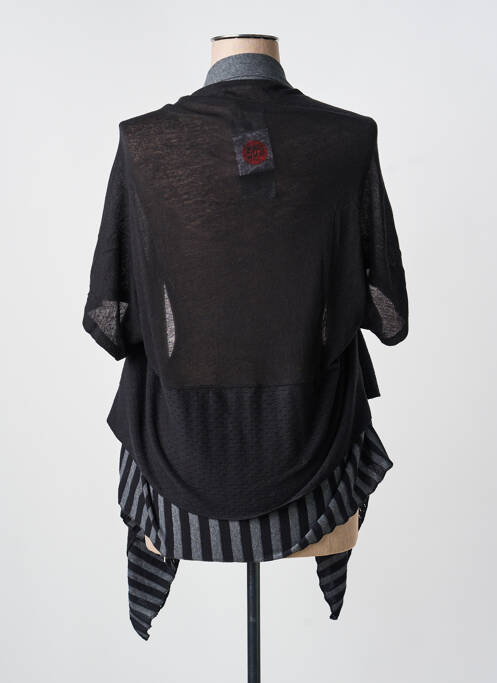 Vestă cu mâneci scurte negru YERSE femeie