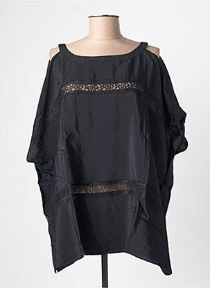 Tunică mâneci scurte negru AN' GE femeie