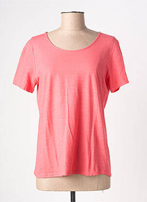 Tricou elasticitate mâneci scurte roz GIULIA B. femeie