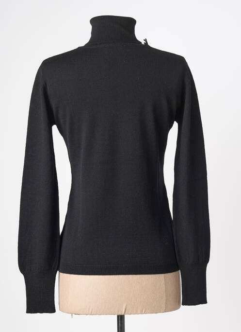 Pulover cu guler înalt negru YERSE femeie