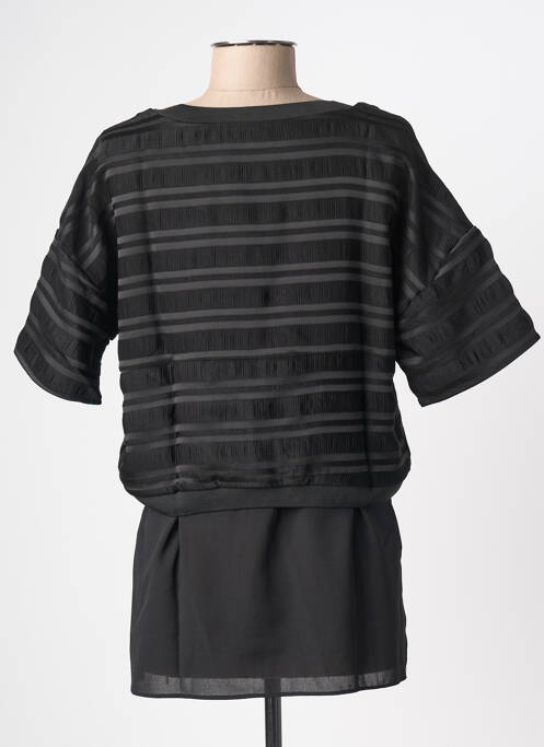 Tunică mâneci scurte negru AN' GE femeie