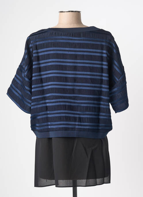 Tunică mâneci scurte albastru AN' GE femeie