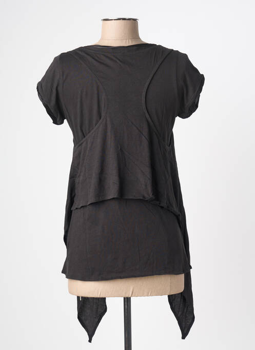 Tunică mâneci scurte negru YERSE femeie