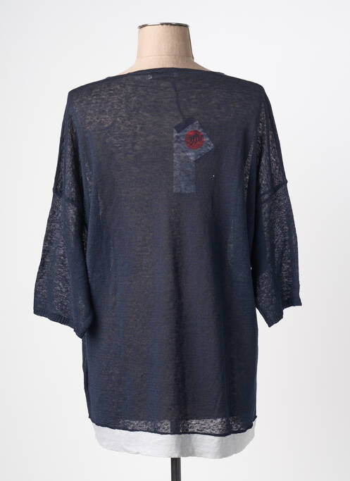 Pulover tunică albastru GIULIA B. femeie