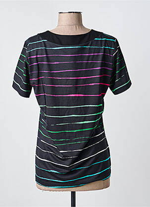 Tricou elasticitate mâneci scurte negru CLAUDE DE SAIVRE femeie