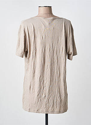 Tricou elasticitate mâneci scurte maro CLAUDE DE SAIVRE femeie