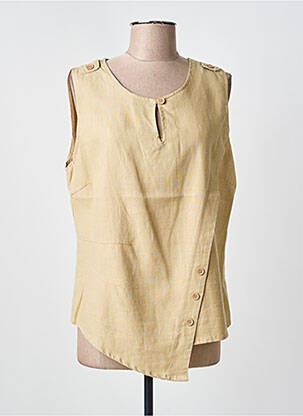 Top bej CLAUDE DE SAIVRE femeie