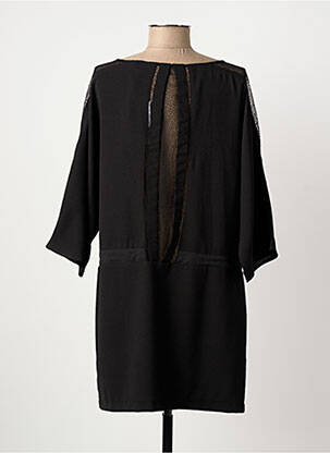 Rochie midi mâneci 3/4 mâneci 3/4 negru ANGE femeie