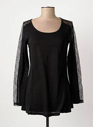 Tricou mâneci lungi mâneci lungi negru BY MO femme