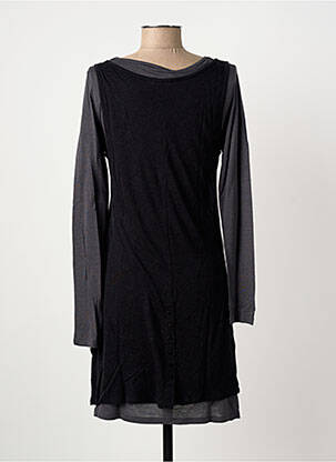 Rochie midi mâneci lungi mâneci lungi negru YERSE femeie