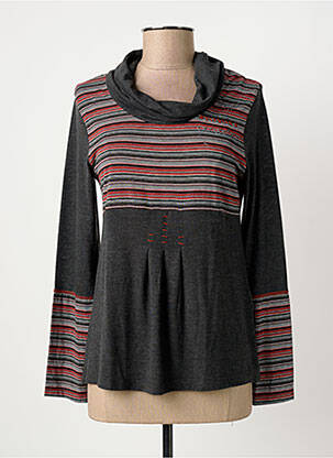 Tricou mâneci lungi mâneci lungi gri LEWINGER femeie