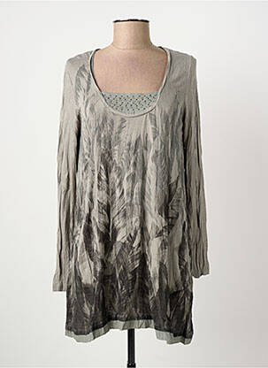 Tunică mâneci lungi verde YERSE femeie