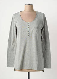 Tricou mâneci lungi mâneci lungi gri YERSE femme