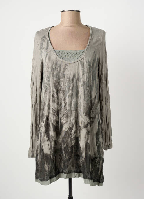 Tunică mâneci lungi verde YERSE femeie