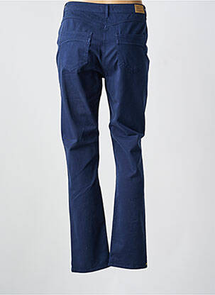 Pantalon slim țesătură poplin mărime normală albastru LE PETIT BAIGNEUR femeie