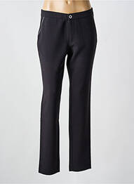 Pantalon chino închidere cu fermoar sub clapetă cu nasturi mărime normală negru WALTRON femme