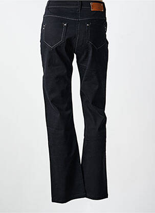 Pantalon drept țesătură poplin mărime normală negru CLAUDE DE SAIVRE femeie