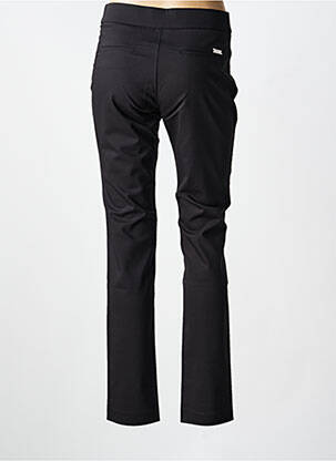 Pantalon chino țesătură poplin mărime normală negru WALTRON femeie