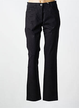 Pantalon slim țesătură poplin mărime normală negru JOCAVI femeie