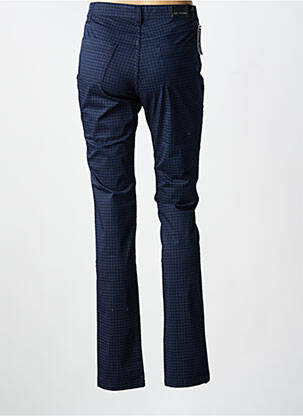 Pantalon slim țesătură poplin mărime normală albastru WALTRON femeie