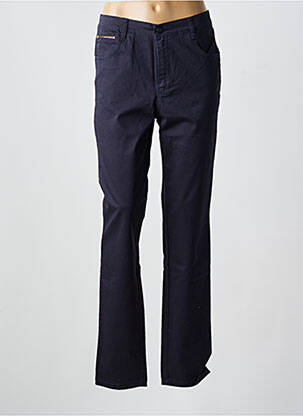 Pantalon slim țesătură poplin mărime normală albastru WALTRON femeie