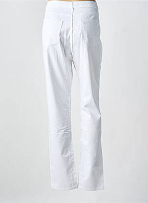 Pantalon slim țesătură poplin mărime normală alb IMPAQT femeie