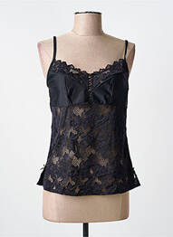 Top/caraco țesătură satinată negru SANS COMPLEXE femme