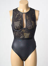 Body de lenjerie efect material satinat negru JOLIDON femme