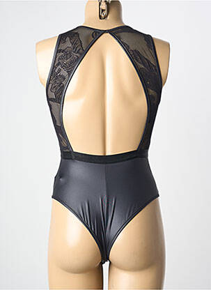 Body de lenjerie efect material satinat negru JOLIDON femme