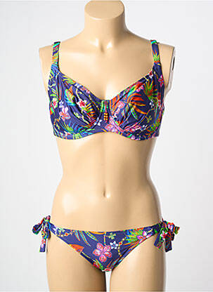 Costum de baie din două piese albastru ANTIGEL femeie