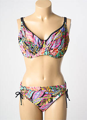 Costum de baie din două piese roz ANTIGEL femeie