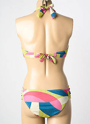 Costum de baie din două piese elasticitate sutien cu susținere înaltă și burete detașabil verde ADMAS femeie