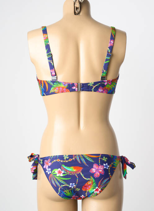 Costum de baie din două piese albastru ANTIGEL femeie