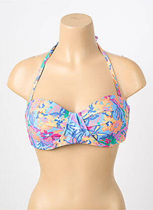 Sutien de costum de baie top triunghiuri top triunghiuri albastru YSABEL MORA femeie
