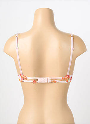 Sutien efect material satinat top sutien modelat roz LISE CHARMEL femeie