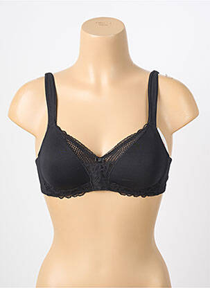 Sutien efect material satinat sutien cupe întregi cu decolteu înalt negru TRIUMPH femeie