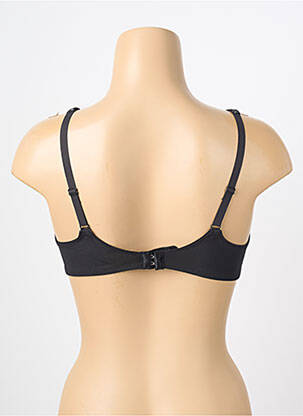 Sutien efect material satinat sutien cupe întregi cu decolteu înalt negru TRIUMPH femeie