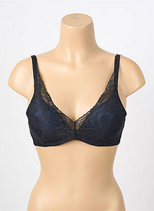 Sutien efect material satinat top sutien push-up negru TRIUMPH femeie