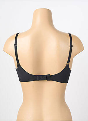 Sutien efect material satinat top sutien push-up negru TRIUMPH femeie