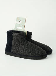 Papuci/pantofi de casă vârf rotund vârf rotund negru YSABEL MORA homme