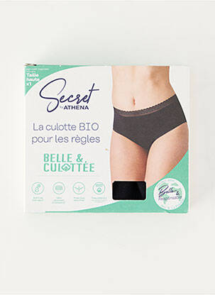 Chiloți-menstruali elasticitate negru SECRET BY ATHENA femeie