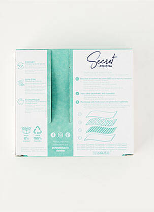 Chiloți-menstruali elasticitate negru SECRET BY ATHENA femeie